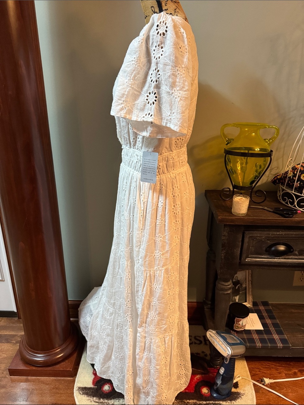 Stitchdrop White Eyelet Dress. Size XL. NWT. Measurements below - Picture 5 of 14
